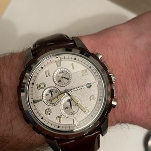 Fossil Men's Grant Stainless Steel Quartz Chronograph Watch